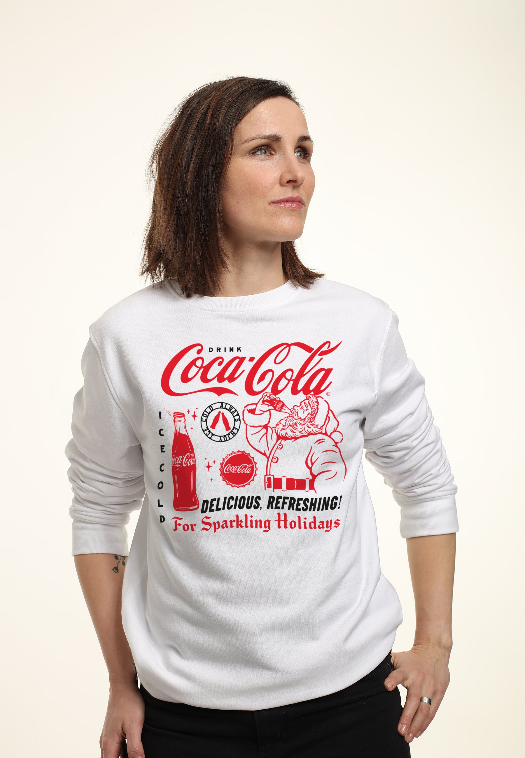 Coca Cola Mikina Unisex (Santa)