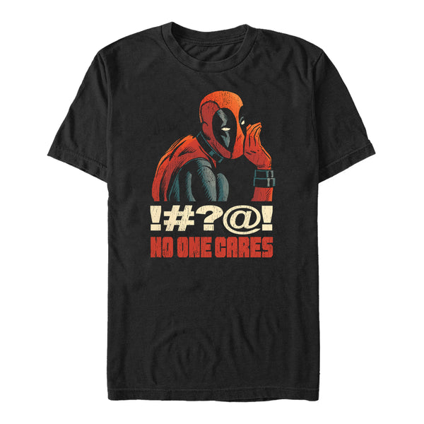 Marvel Deadpool Tričko Pásnké (No One Cares)