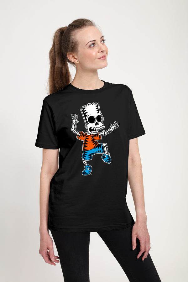 The Simpsons Tričko Unisex (Skeleton Bart)