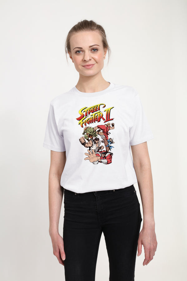 Street Fighter Tričko Unisex (Streetfighter 2 Group Graphic)