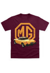 Britské Motory Vínové Triko (British Motor Heritage - MG Photo Logo T-shirt)