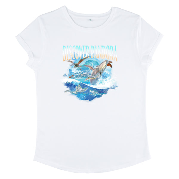 Twentieth Century Fox Avatar: The Way of Water - Avatar Scene Women's Rolled-sleeve T-Shirt