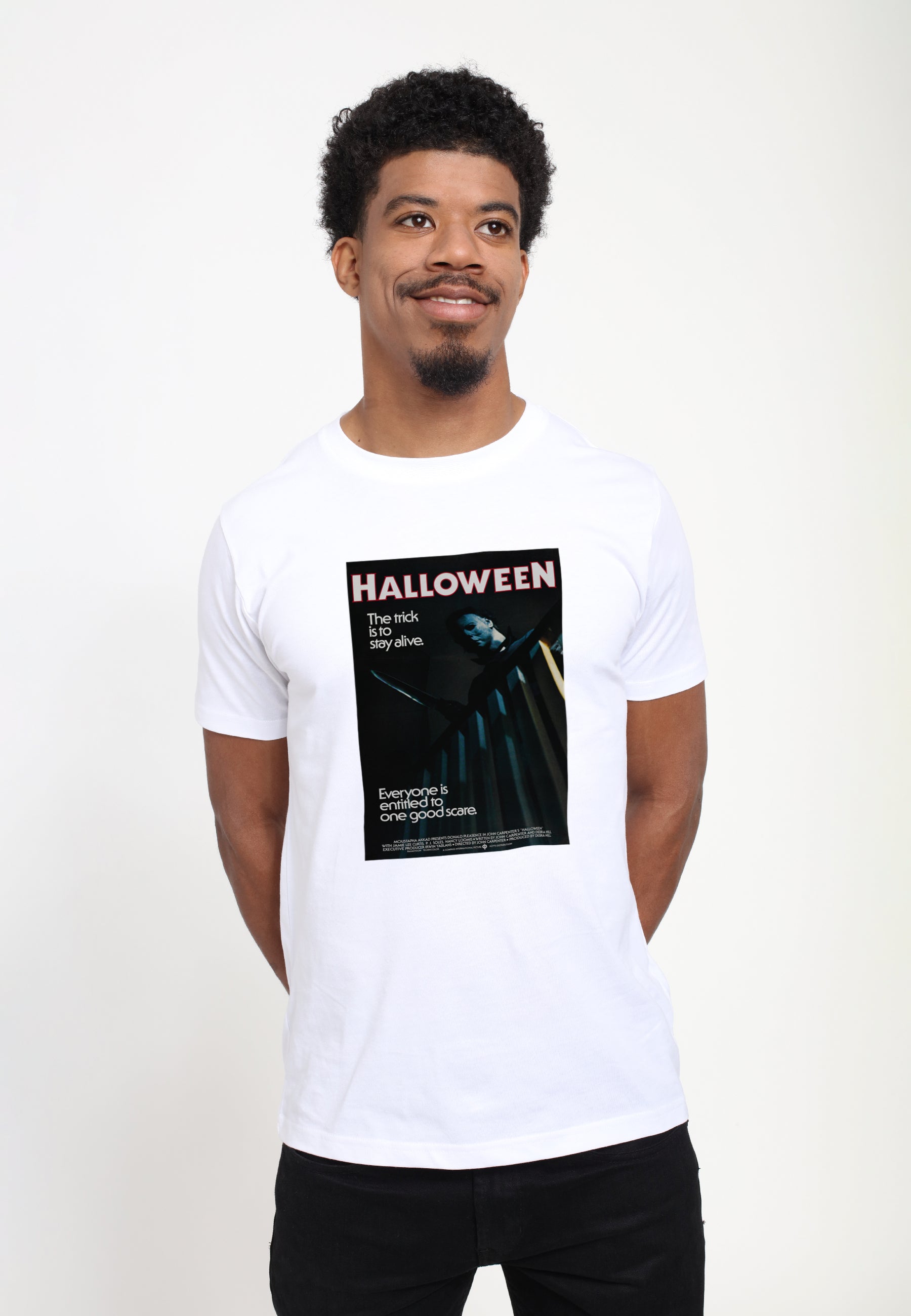 Halloween Tričko Unisex (Michael Myers The Trick Is To Stay Alive)