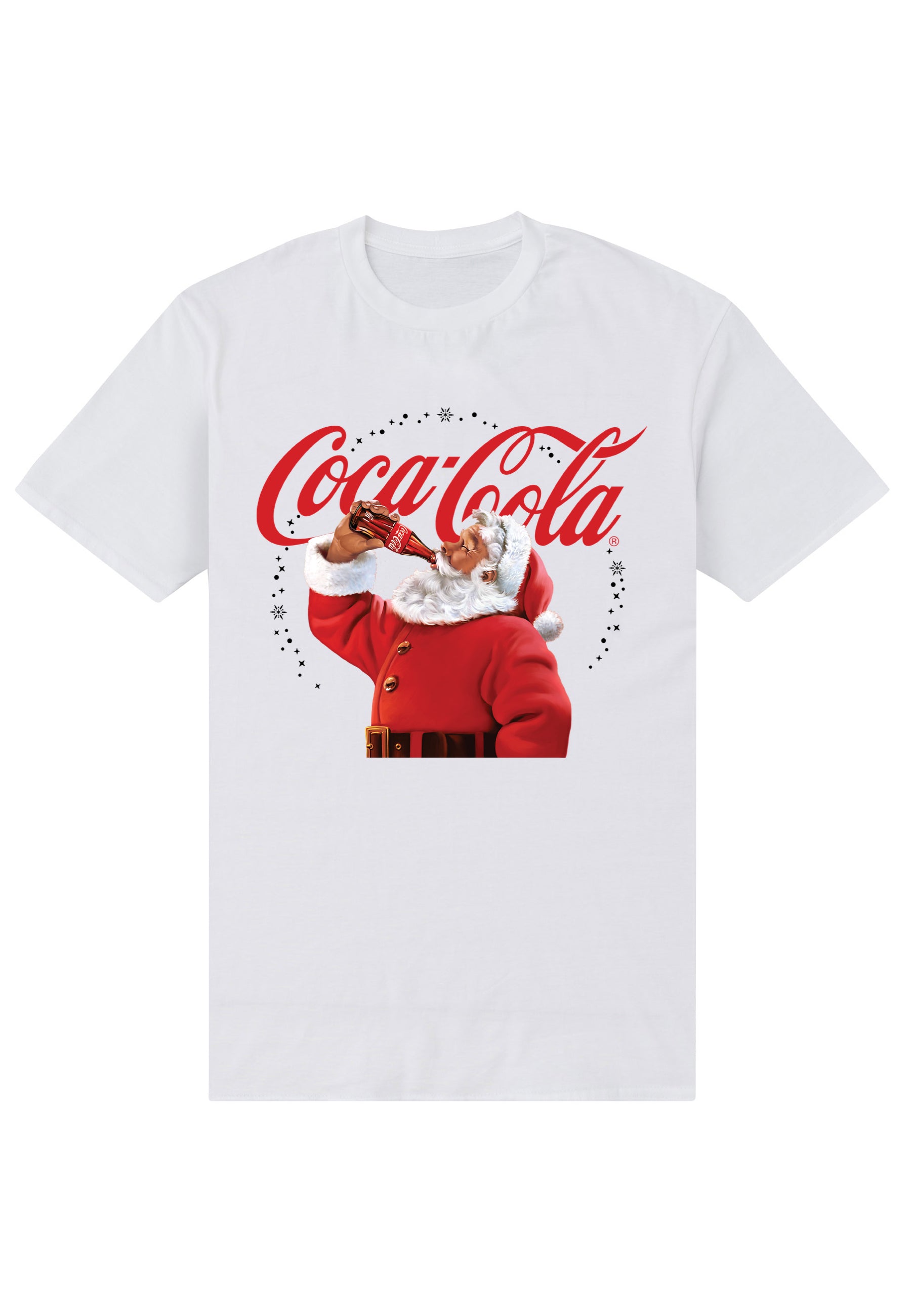 Coca Cola Tričko Dámské (Drinking  Santa)