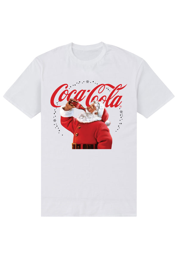 Coca Cola Tričko Dámské (Drinking  Santa)
