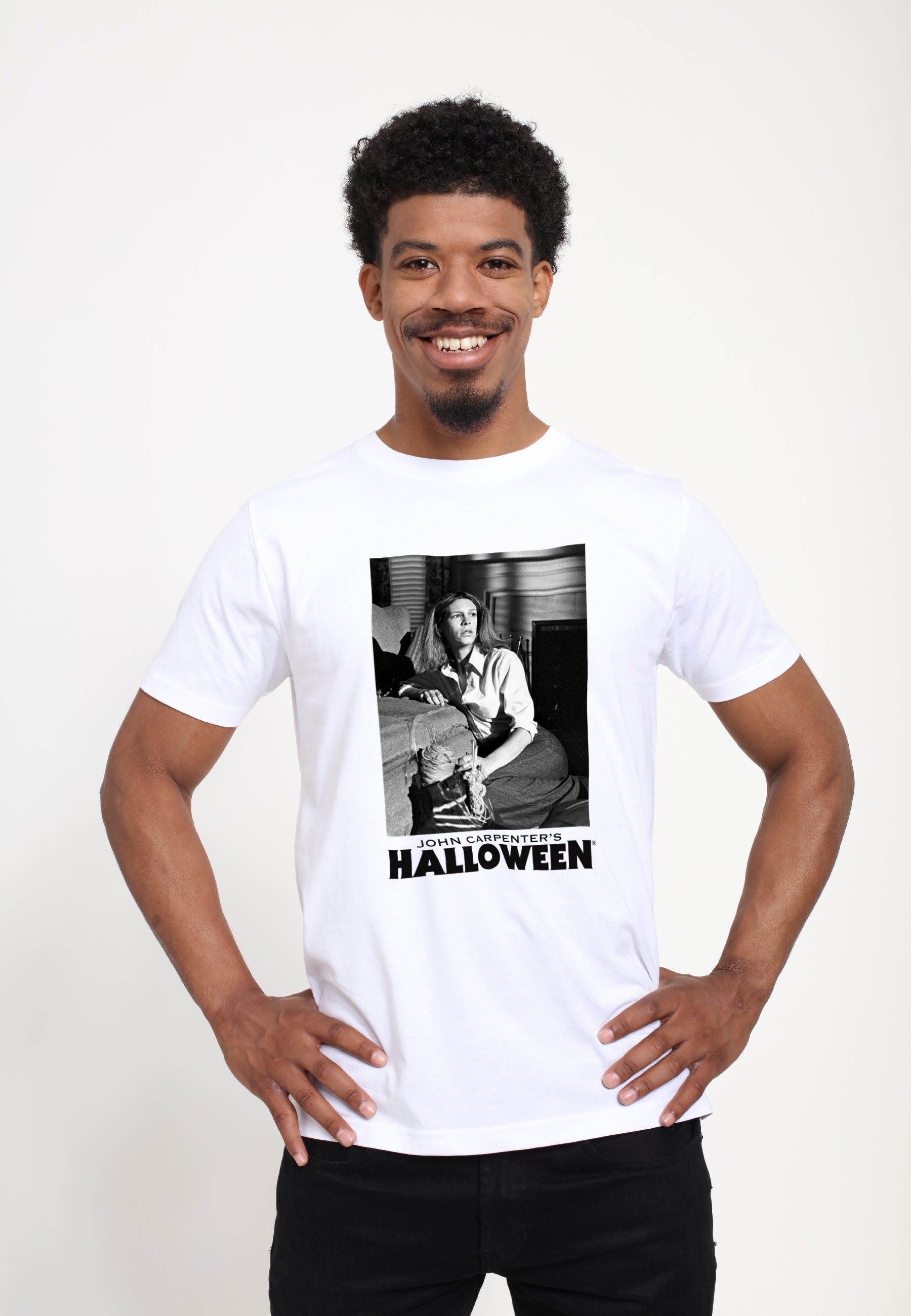 Halloween Tričko Unisex (Laurie Strode Hiding From Michael)