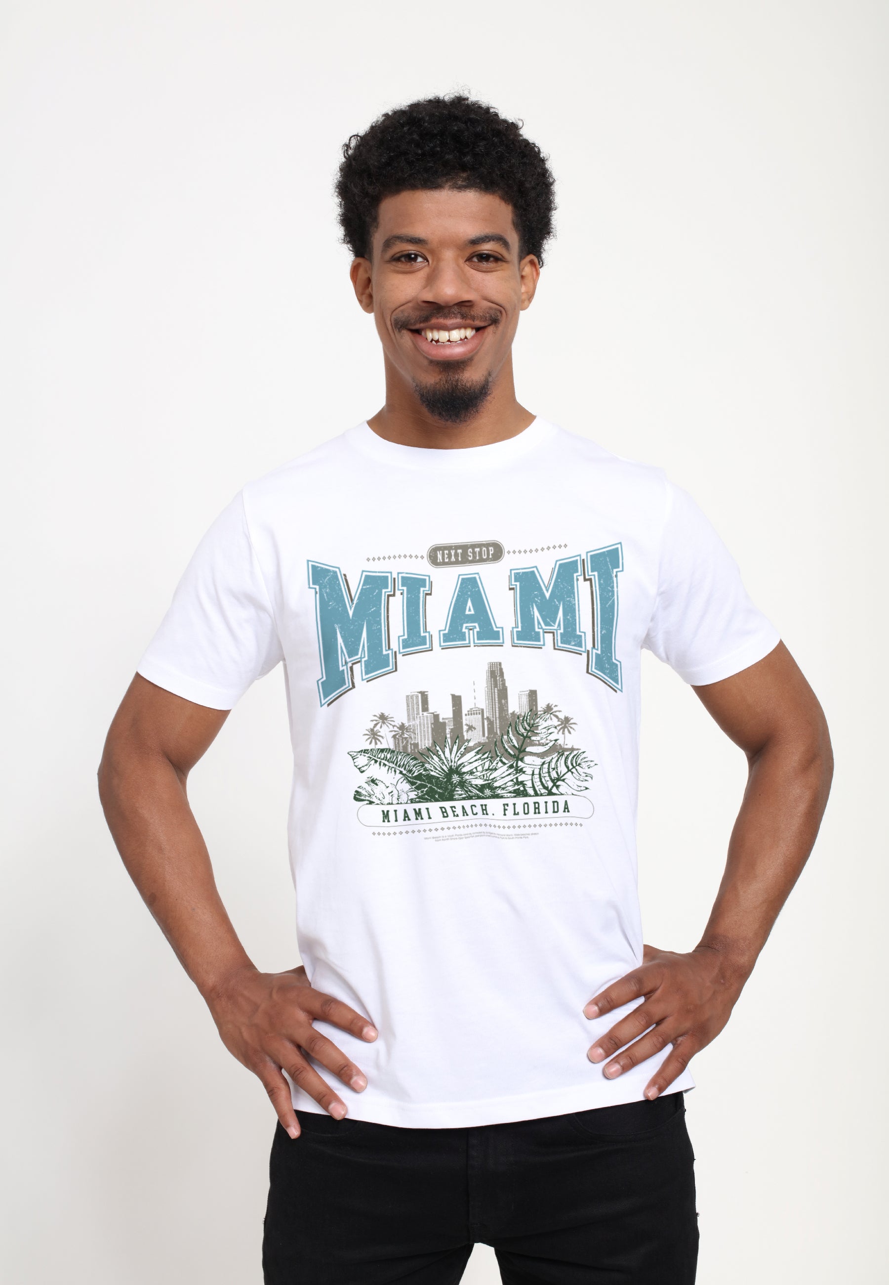 Další Zastávka Miami Tričko (Next Stop - Miami T-shirt)