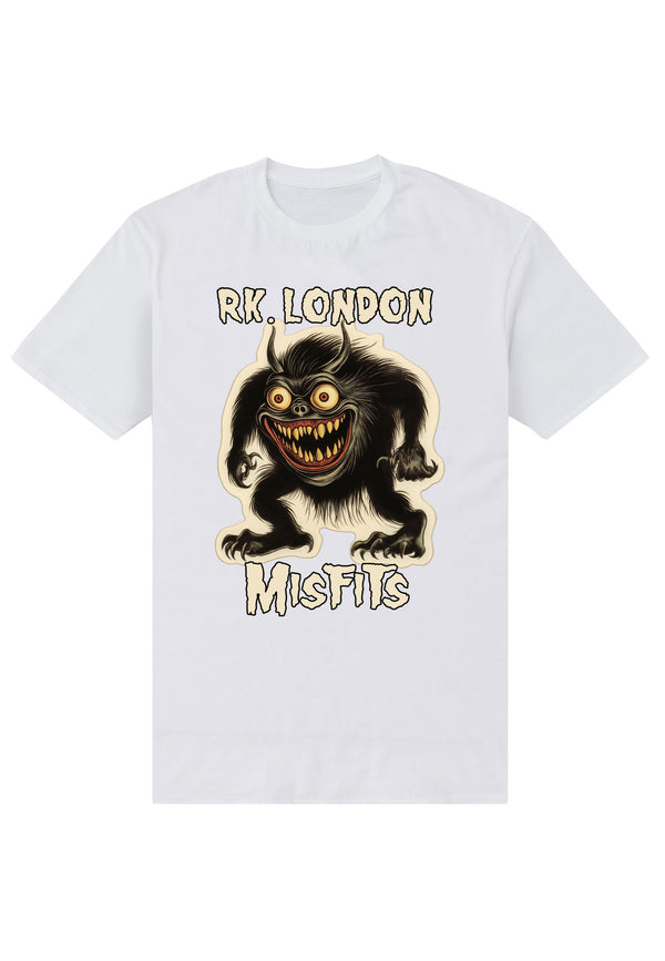 Monster Bílé Triko (RK London - Misfits T-shirt)