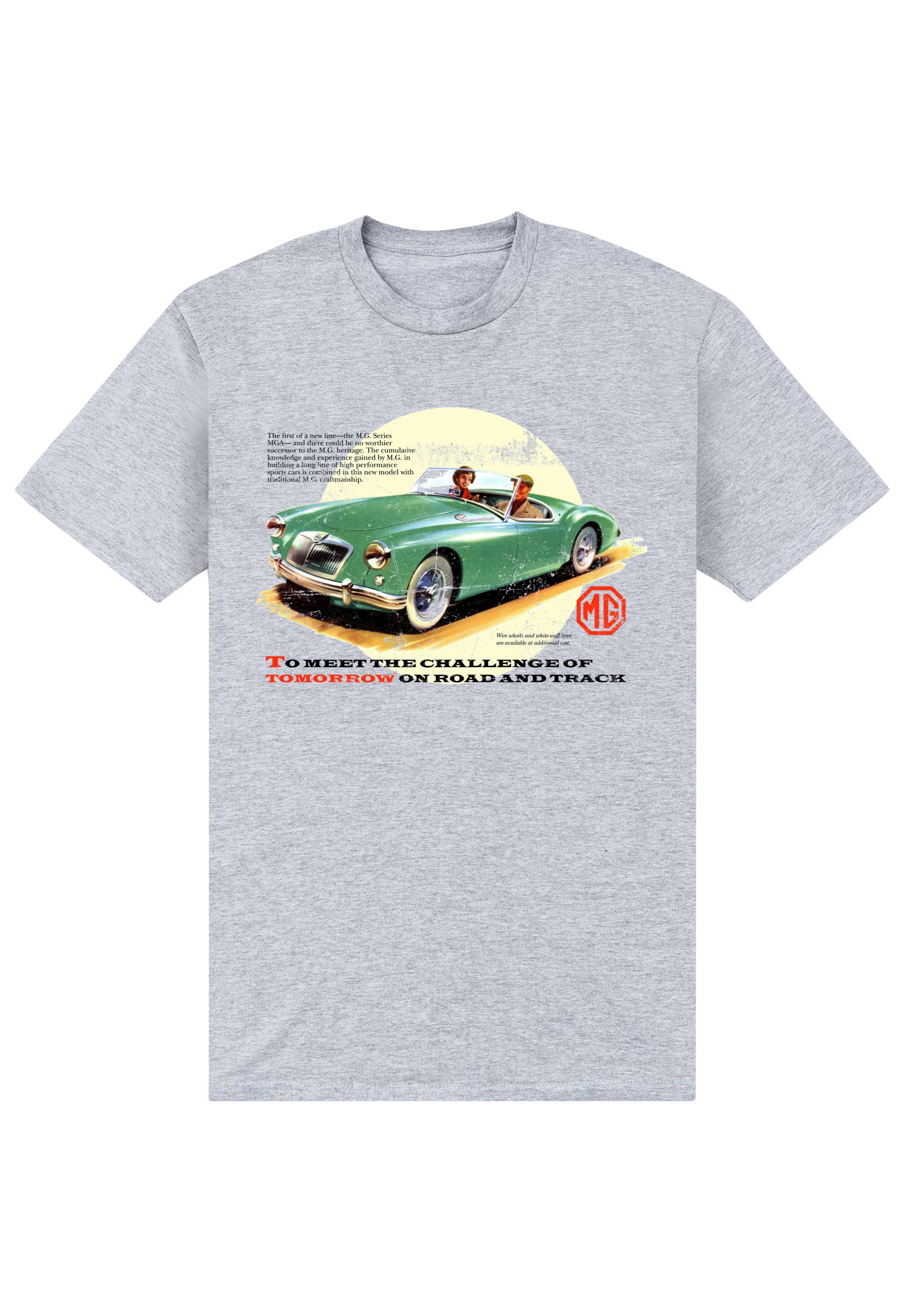 Britské Motory Světlé Triko (British Motor Heritage - MG Challenge T-shirt)