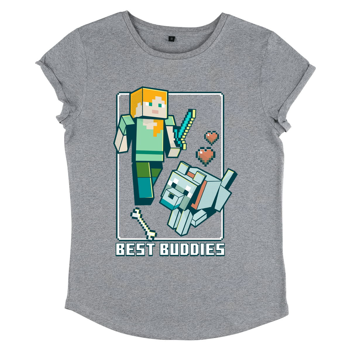 Minecraft Tričko Dámské (Best Buddies)