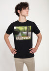 Halloween Tričko Unisex (Michael Myers Behind Bush)