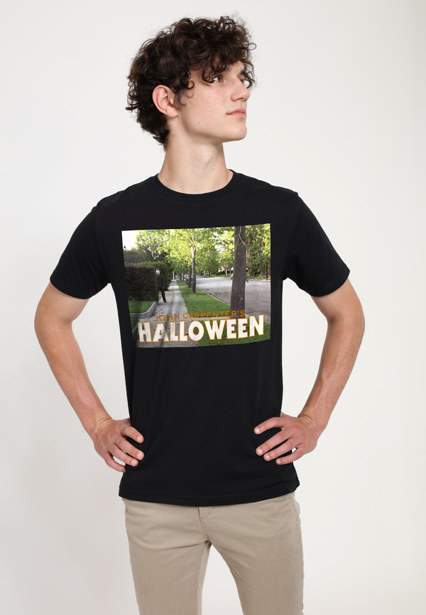 Halloween Tričko Unisex (Michael Myers Behind Bush)