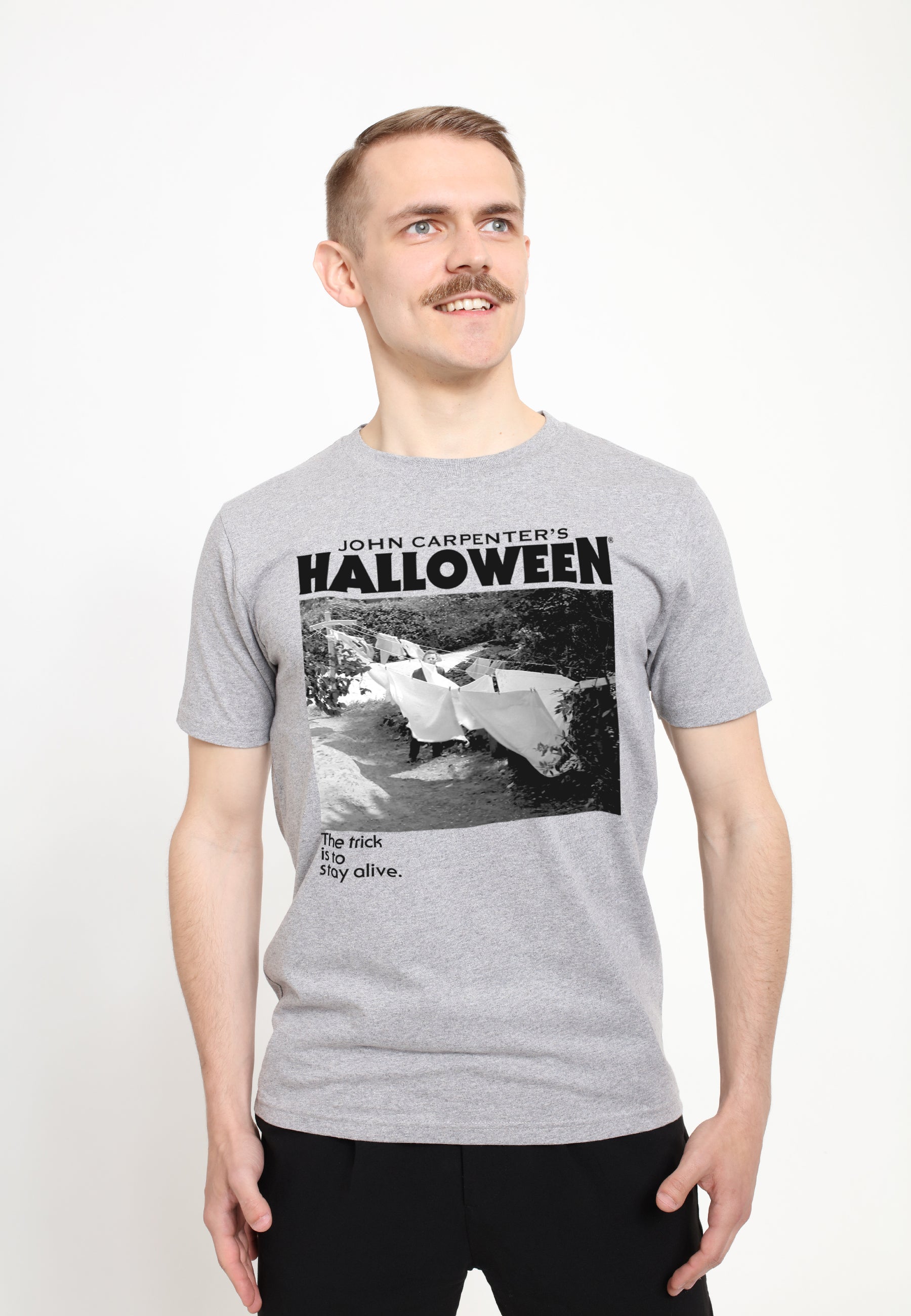 Halloween Tričko Unisex (Michael Myers Standing By Clothes Line)