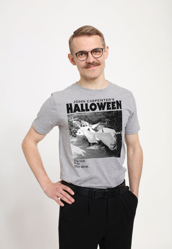 Halloween Tričko Unisex (Michael Myers Standing By Clothes Line)