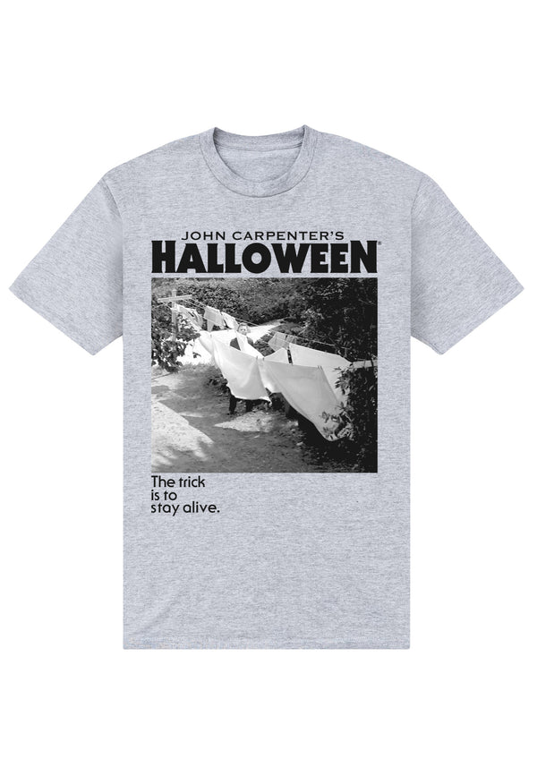 Halloween Tričko Unisex (Michael Myers Standing By Clothes Line)