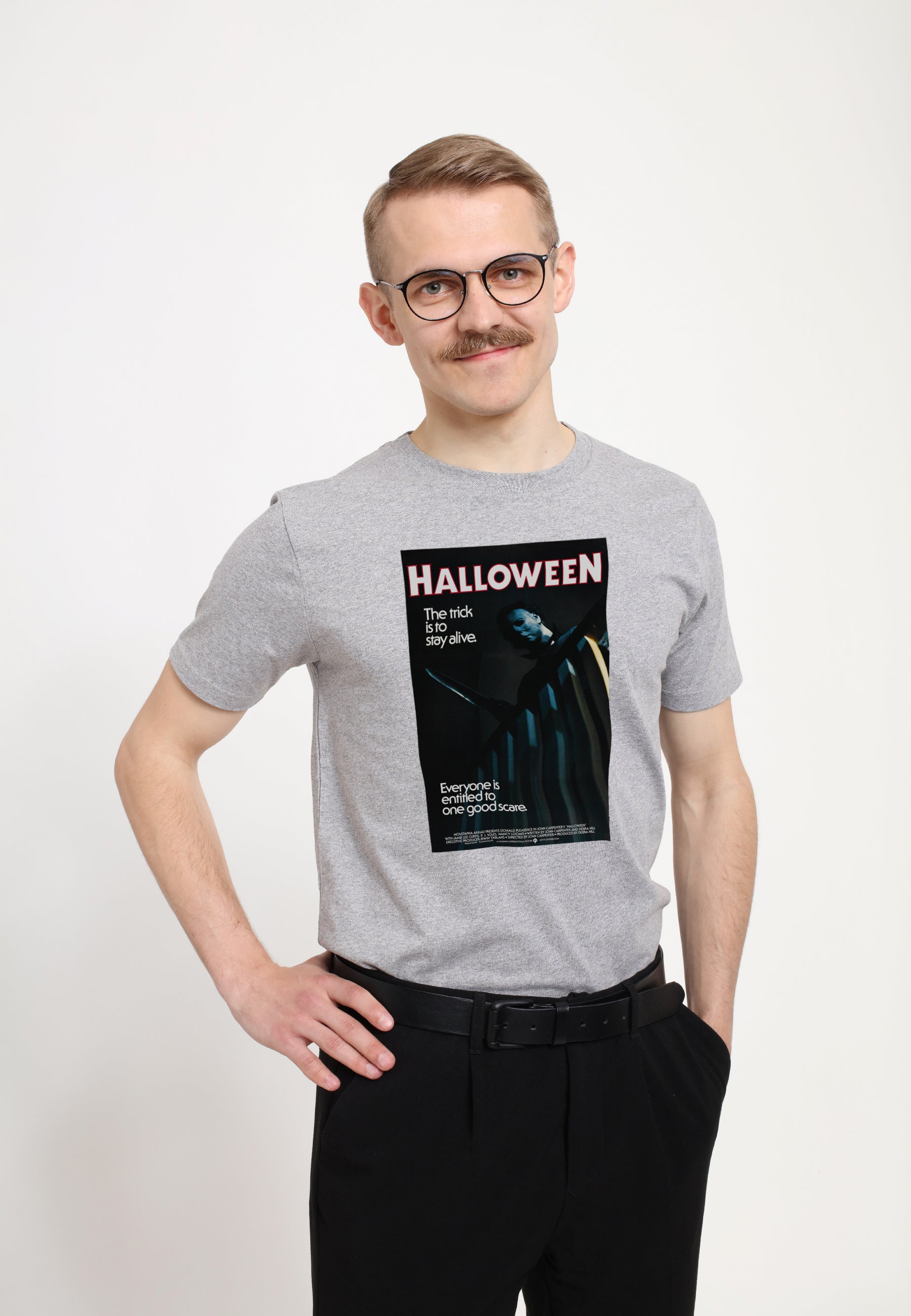 Halloween Tričko Unisex (Michael Myers The Trick Is To Stay Alive)