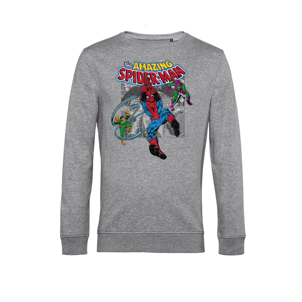 Marvel Spiderman Unisex Mikina (Spiderman Collage)
