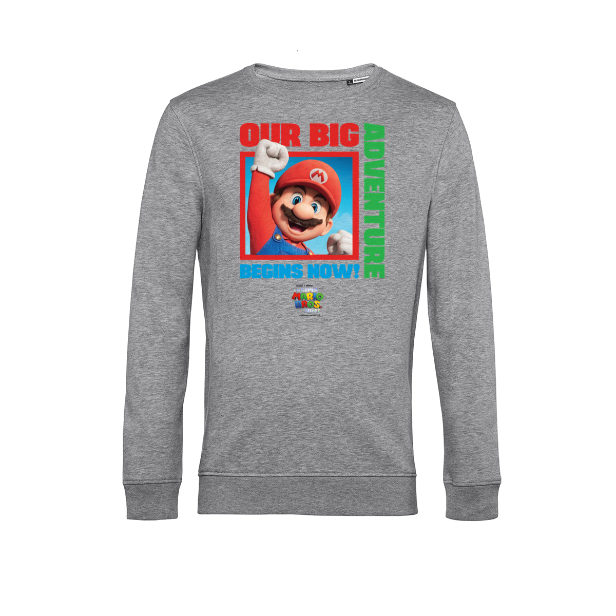 Super Mario Mikina Unisex (Mario Adventure Tricolor)