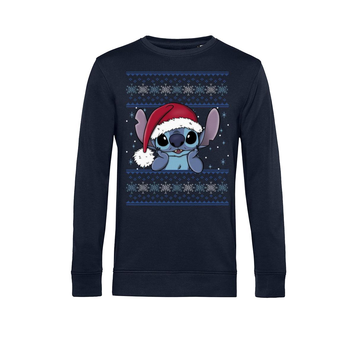 Lilo & Stitch Mikina Unisex (Holiday Stitch Wearing Santa Hat)