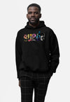 Suede Mikina s Kapucí (Official Suede Multi Logo Hoodie)