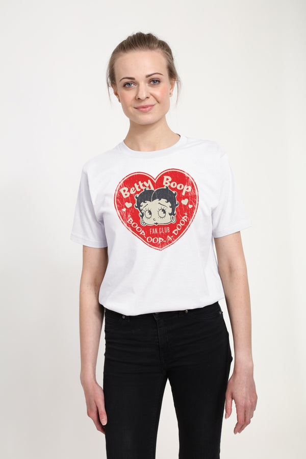 Betty Boop Tričko (Oop A Doop Love Heart T-Shirt)