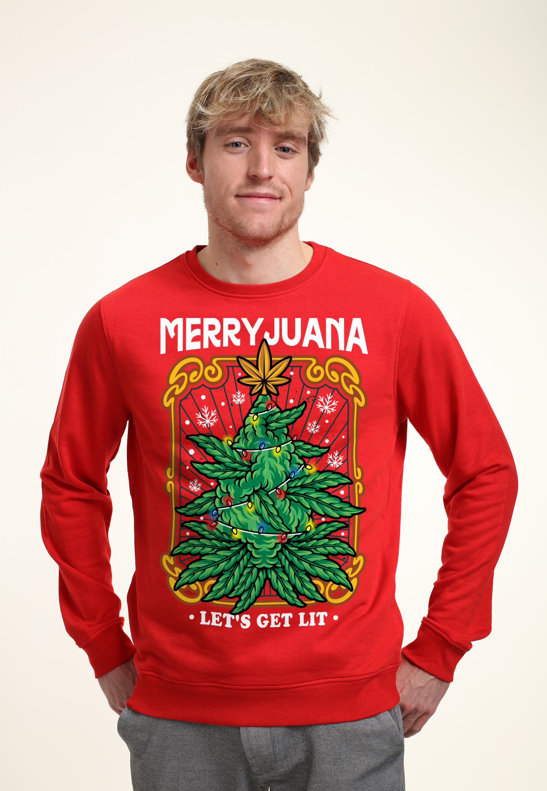 Vánoční Konopí Mikina (Christmas Merryjuana Sweatshirt)