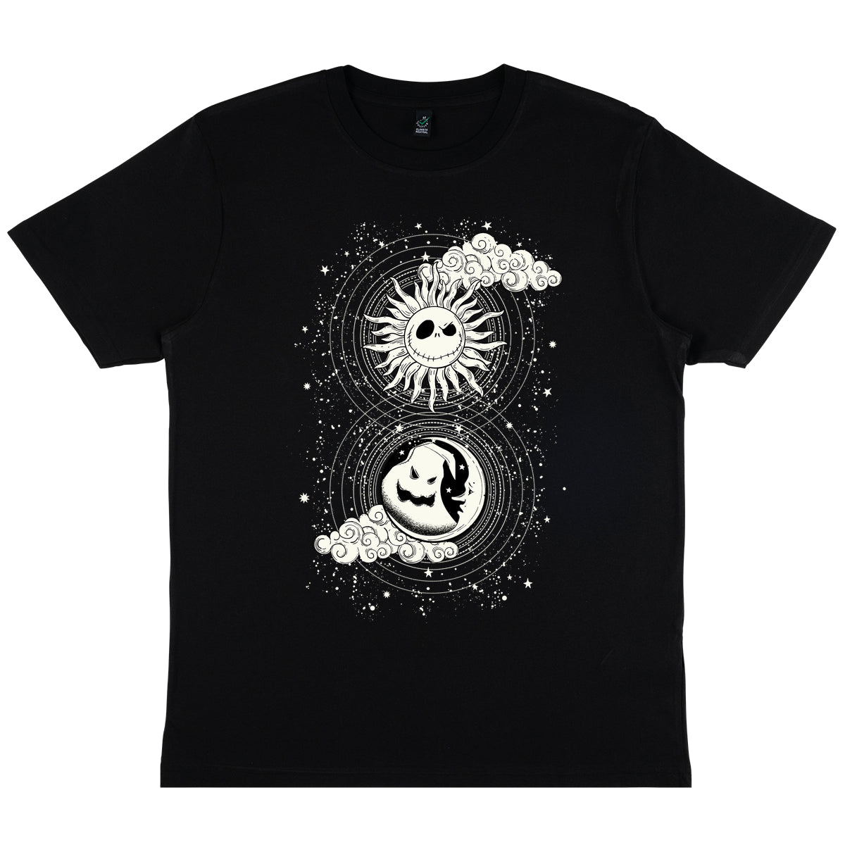 Nightmare Before Christmas Tričko Unisex (Jack Oogie Celestial Clouds)