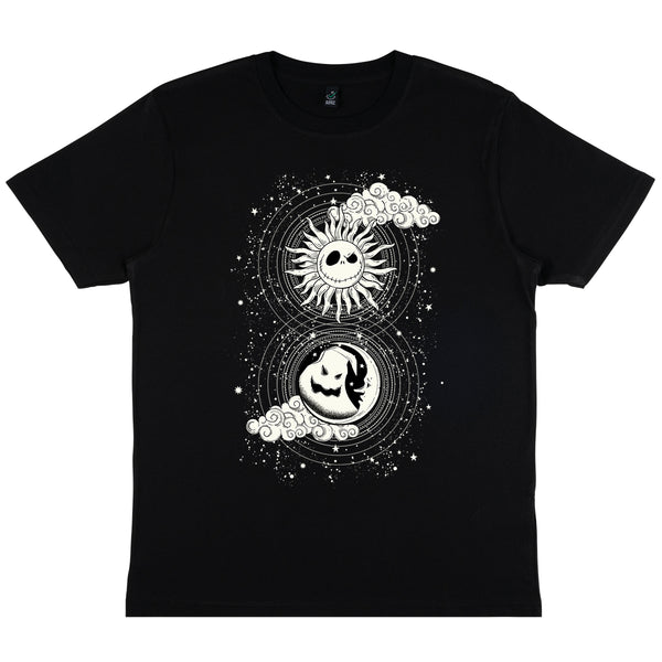 Nightmare Before Christmas Tričko Unisex (Jack Oogie Celestial Clouds)