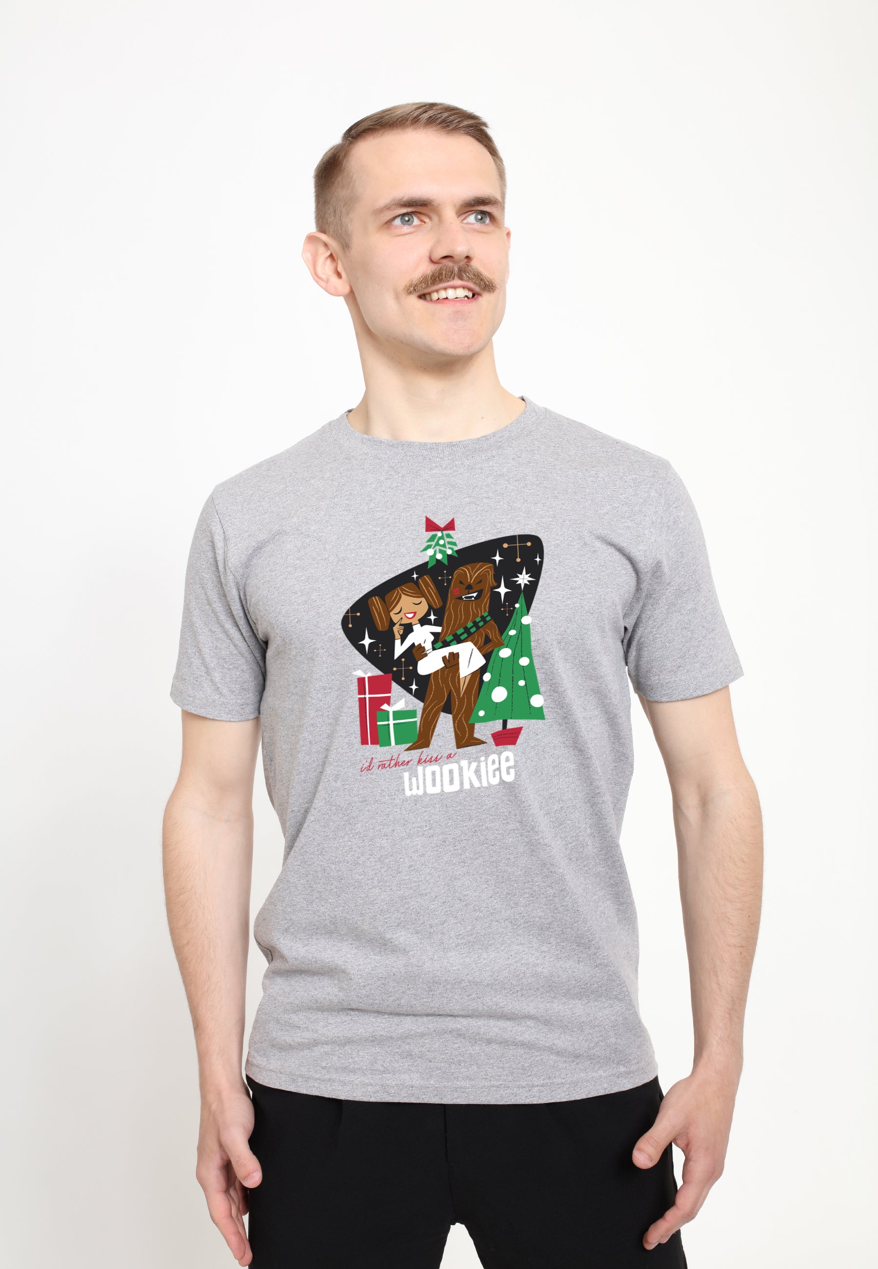 Star Wars -Tričko Unisex (Kiss a Wookiee)