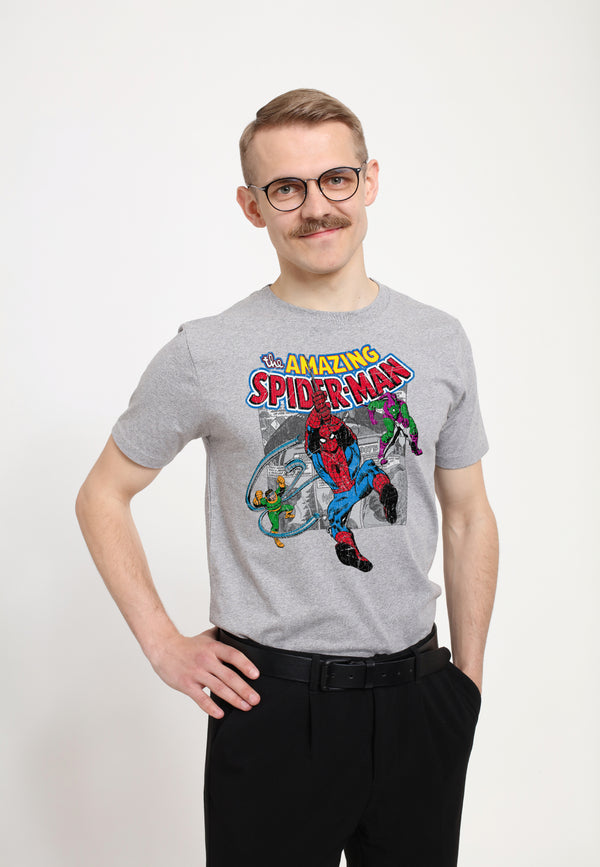 Marvel Spiderman Unisex T-shirt (Spiderman Collage)