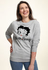 Betty Boop Šedivá Mikina (Betty Boop Grey Sweatshirt)