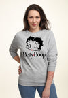 Betty Boop Šedivá Mikina (Betty Boop Grey Sweatshirt)