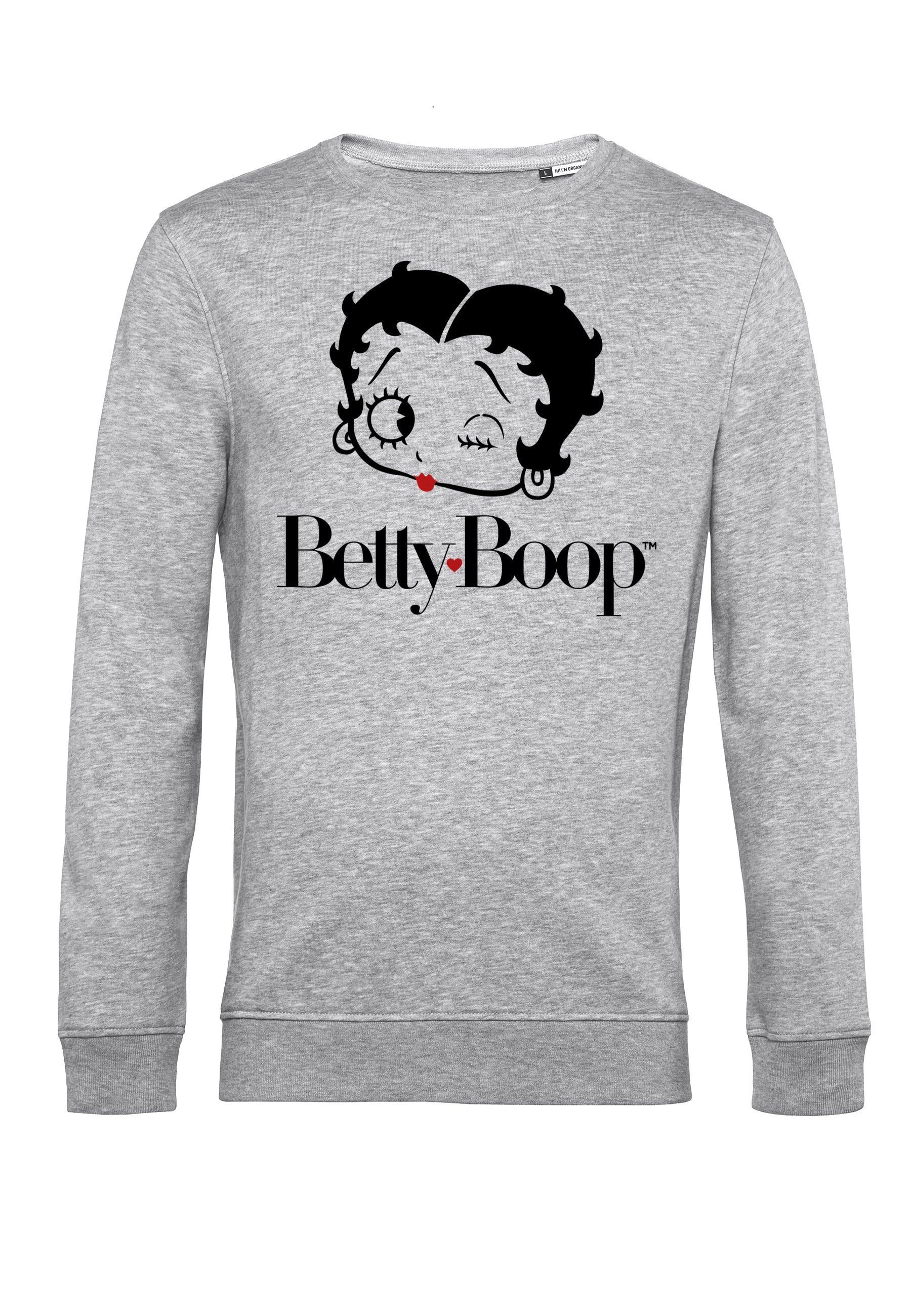 Betty Boop Šedivá Mikina (Betty Boop Grey Sweatshirt)