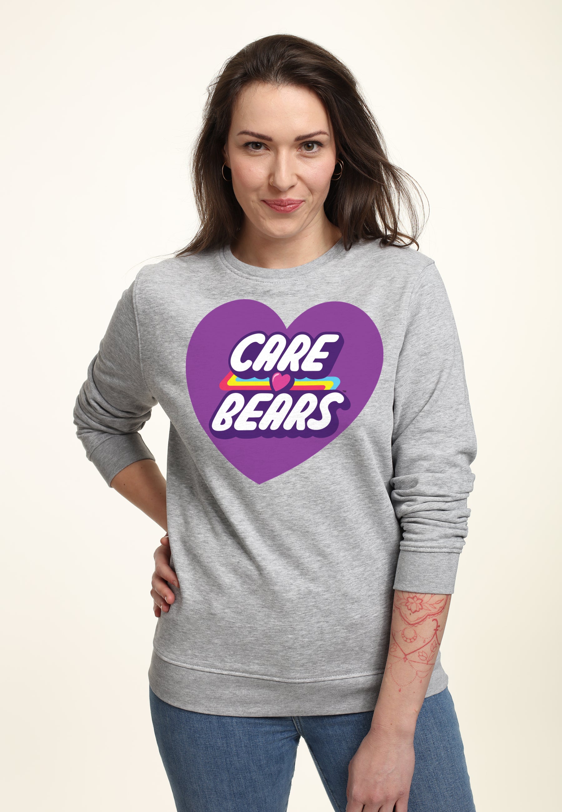 Starostliví Medvídci  Fialové Srdce Mikina (Care Bears Purple Heart Sweatshirt)