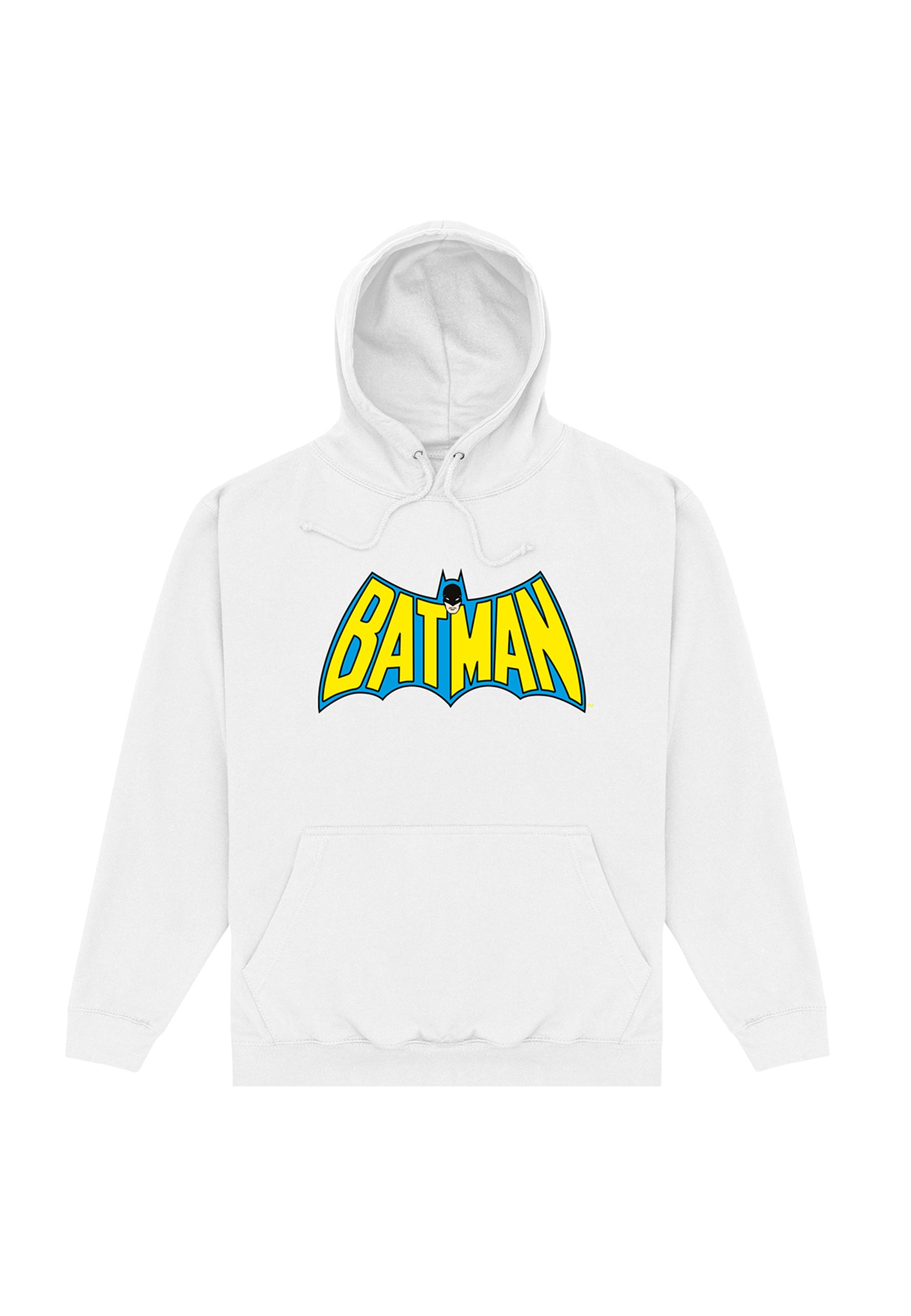 Batman Bílá Mikina (Batman OG Logo Hoodie)