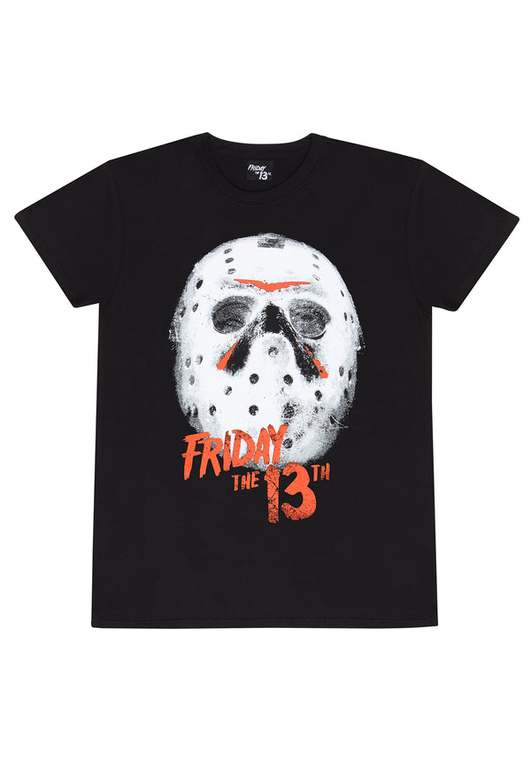 Pátek Třináctého Bílá Maska Tričko (Friday The 13th - White Mask T-shirt)