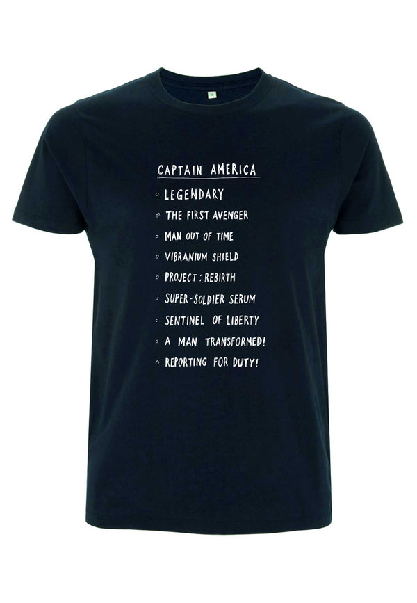 Avengers Tričko Unisex (Cap List)