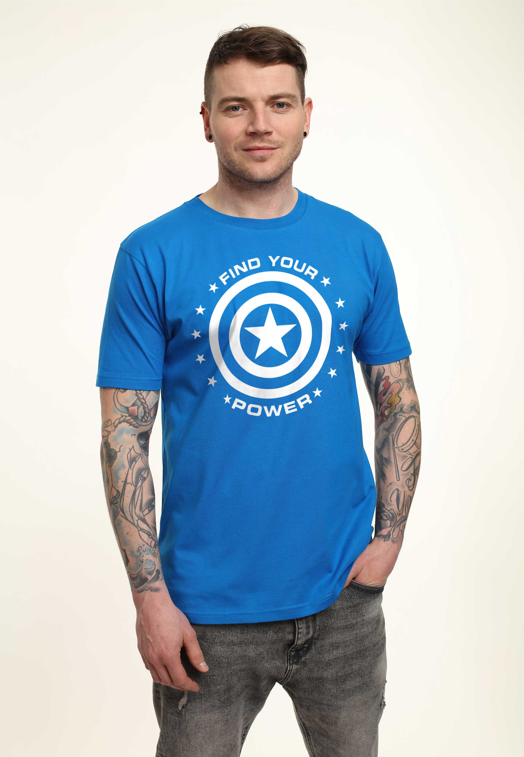 Avengers Tričko Unisex (Captain Power)