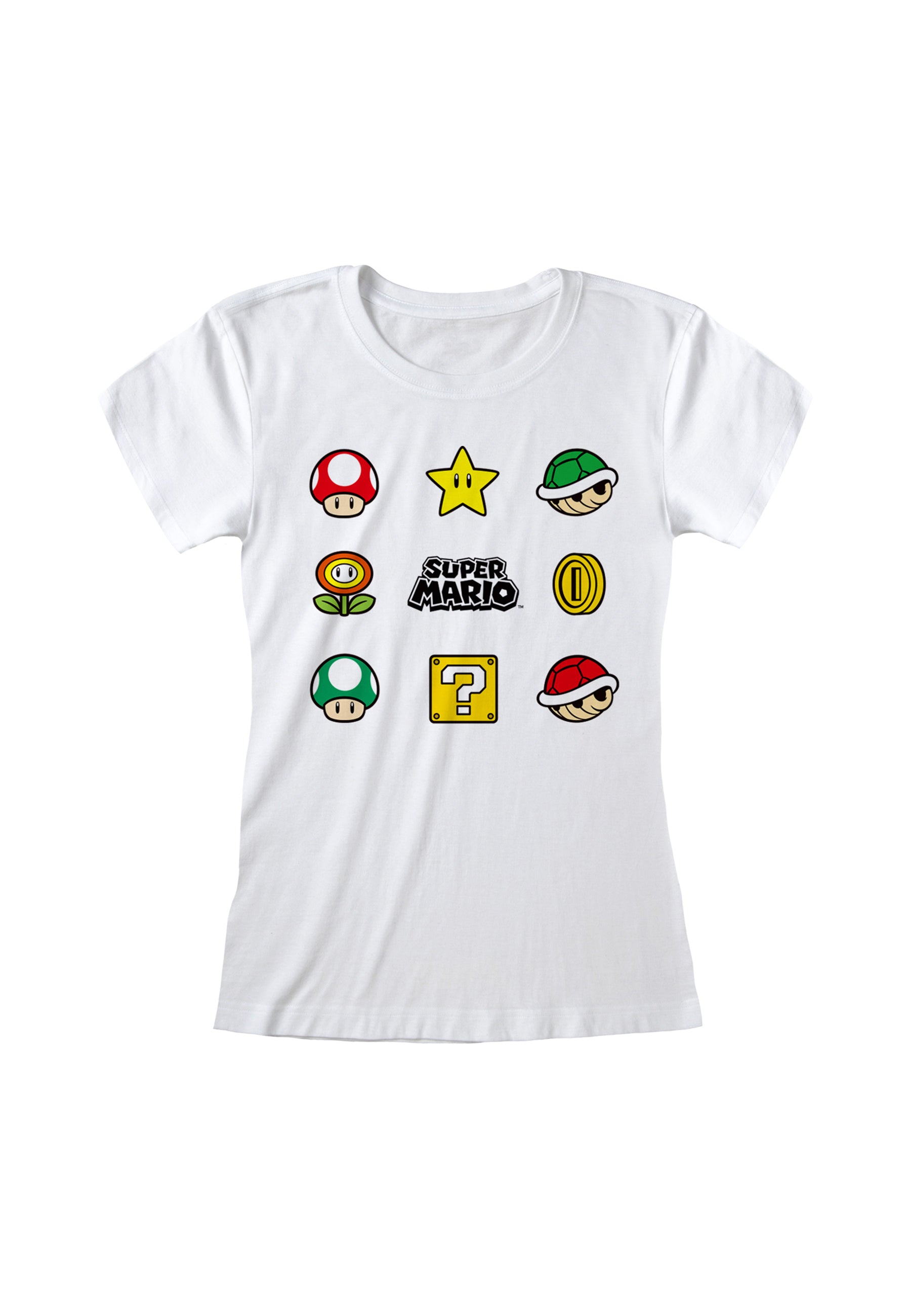 Super Mario Výhody Dámské Tričko (Super Mario Items Women's T-shirt)