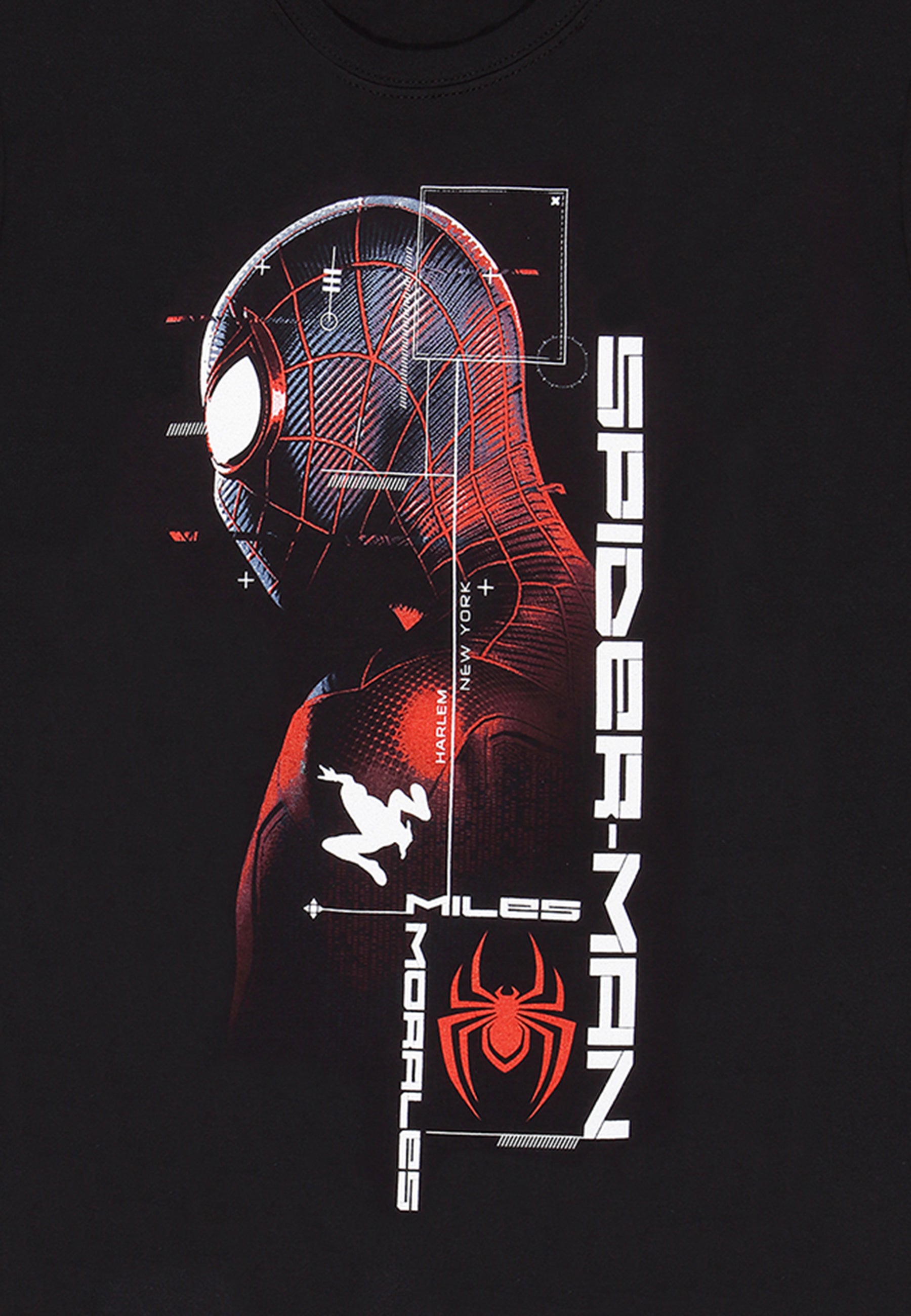 Marvel Spiderman Miles Morales T-shirt (Miles Morales - Suit Specs T-shirt)