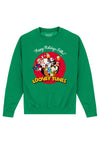 Looney Tunes Vánoční Zelená Mikina (Looney Tunes Christmas Sweatshirt)