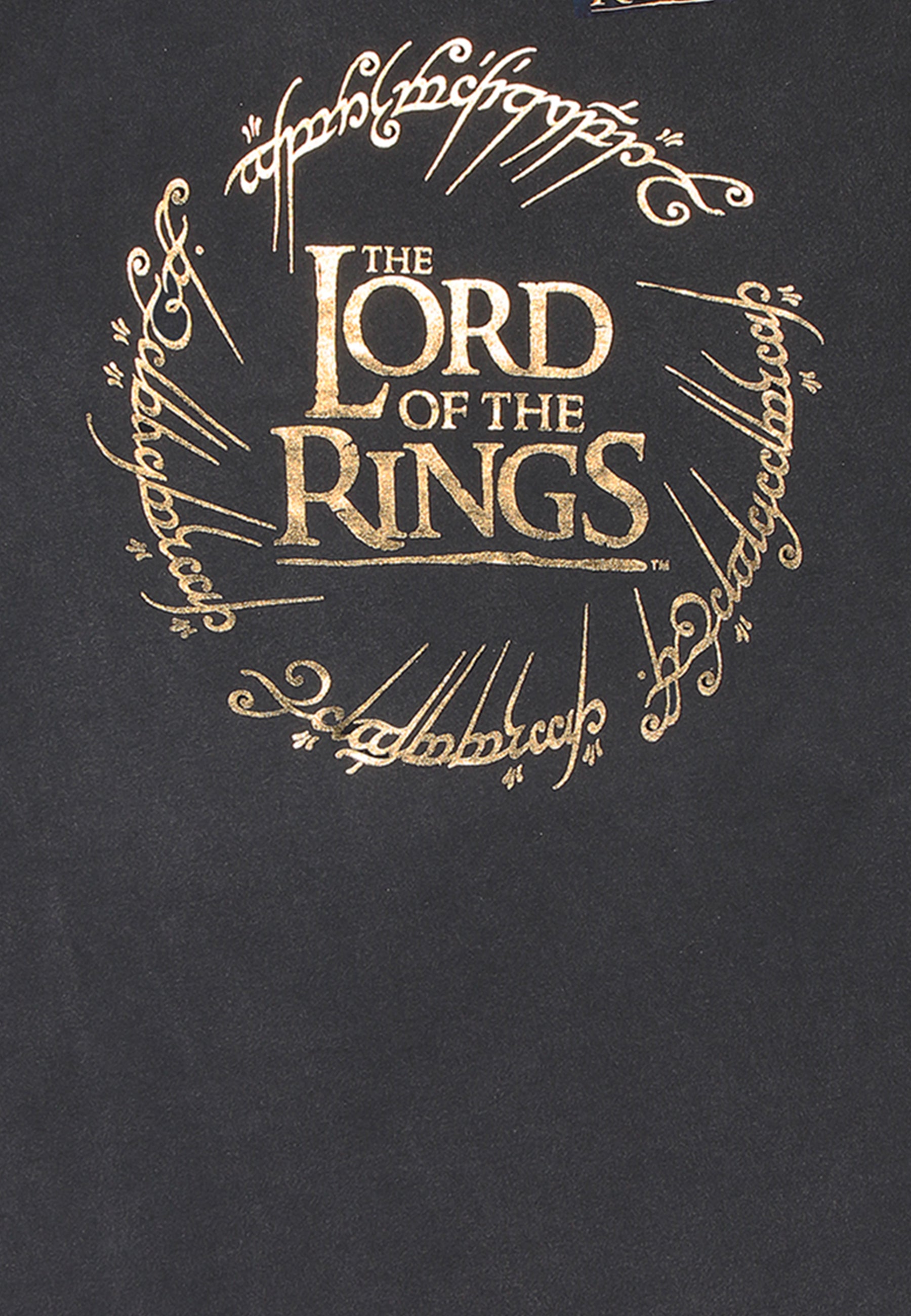 Pán Prstenů Zlatá Fólie Tričko (Lord Of The Rings - Gold Foil T-shirt)