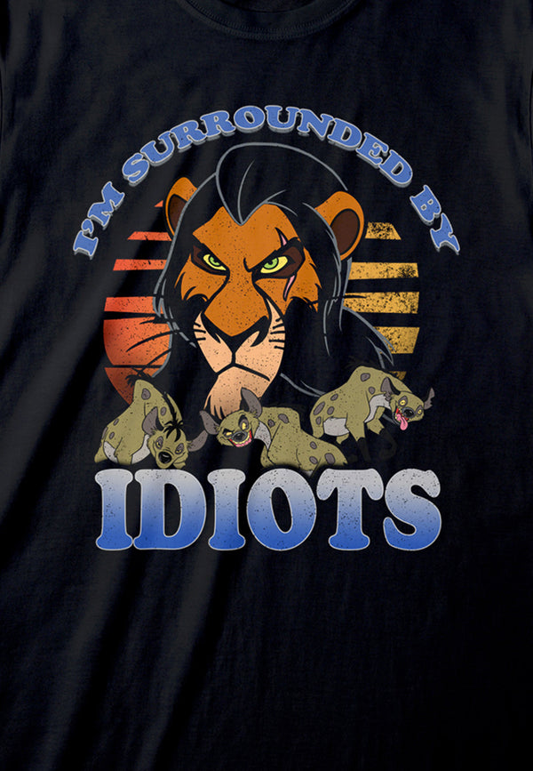 Lví Král Tričko (Lion King - Surrounded By Idiots T-shirt)