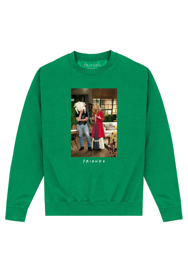 Přátelé Zelená Mikina (Friends Joey Turkey Head Sweatshirt)