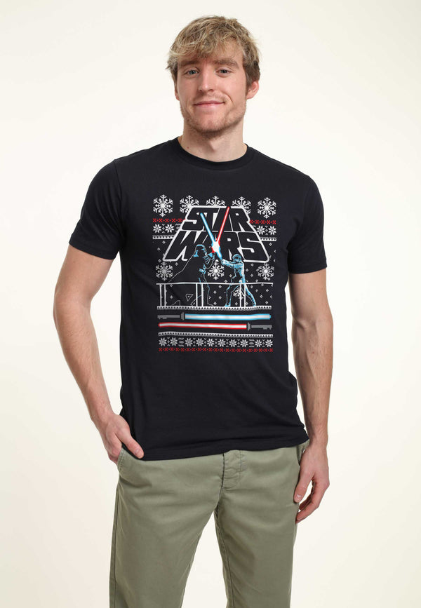 Star Wars Tričko Unisex (Holiday Face Off Ugly Sweater)