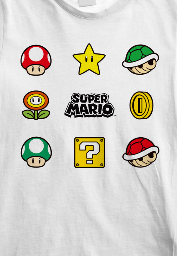 Super Mario Výhody Dětské Tričko (Super Mario Items T-shirt)