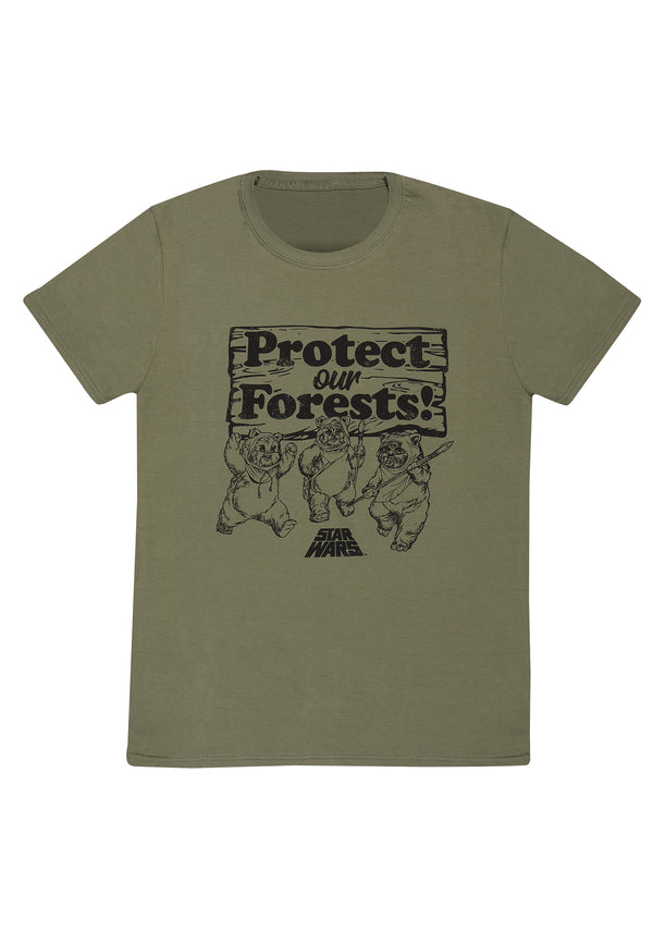 Hvězdné Války Tričko (Star Wars - Protect Our Forests Green T-shirt)