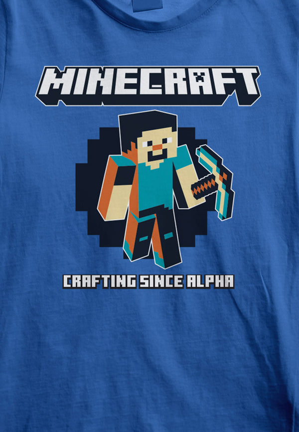 Minecraft Dětské Tričko (Crafting Since Alpha Kids T-shirt)