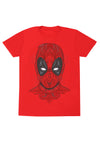 Marvel Comics Deadpool Červené Tričko (Deadpool Tattoo Style T-shirt)