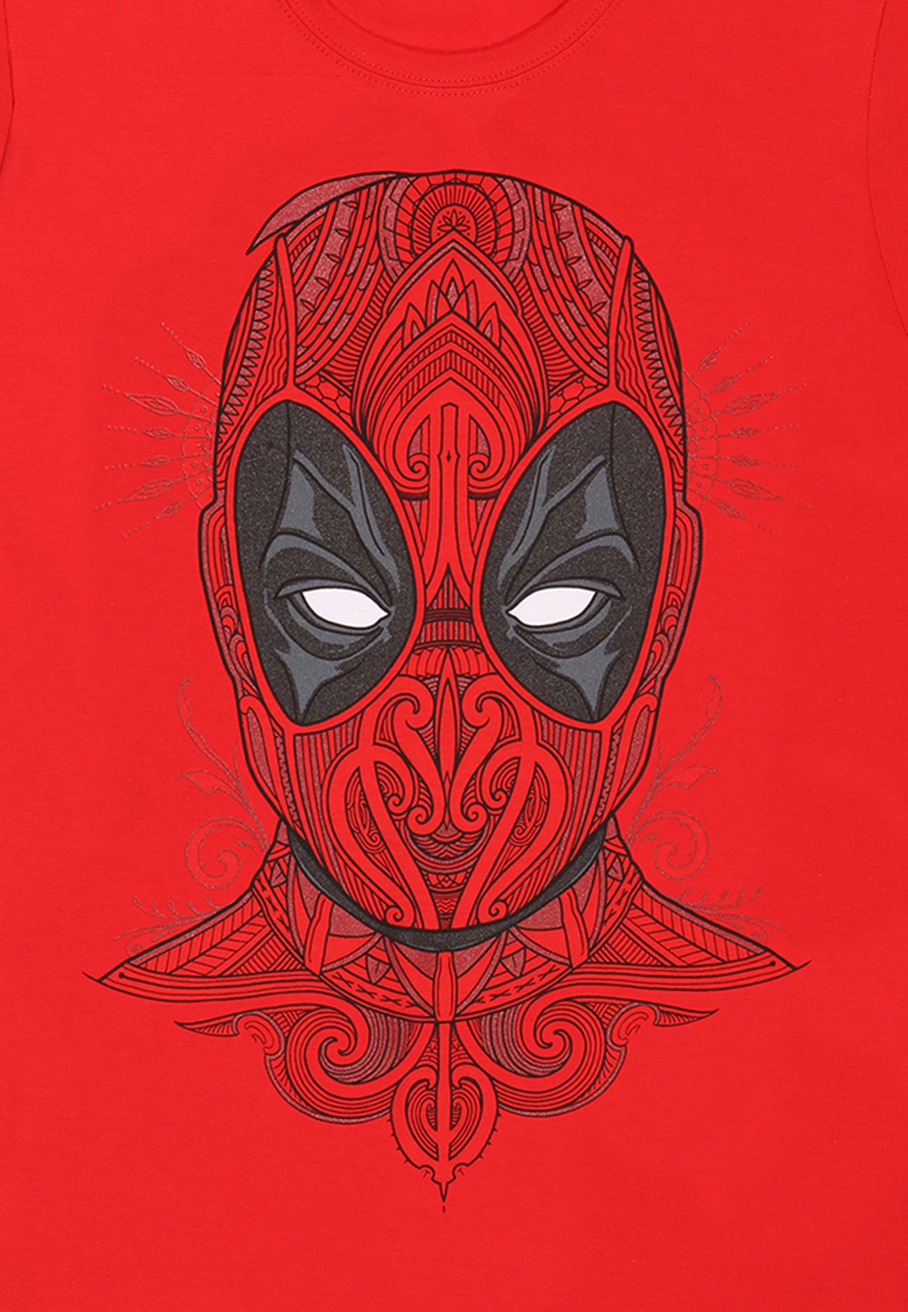 Marvel Comics Deadpool Červené Tričko (Deadpool Tattoo Style T-shirt)